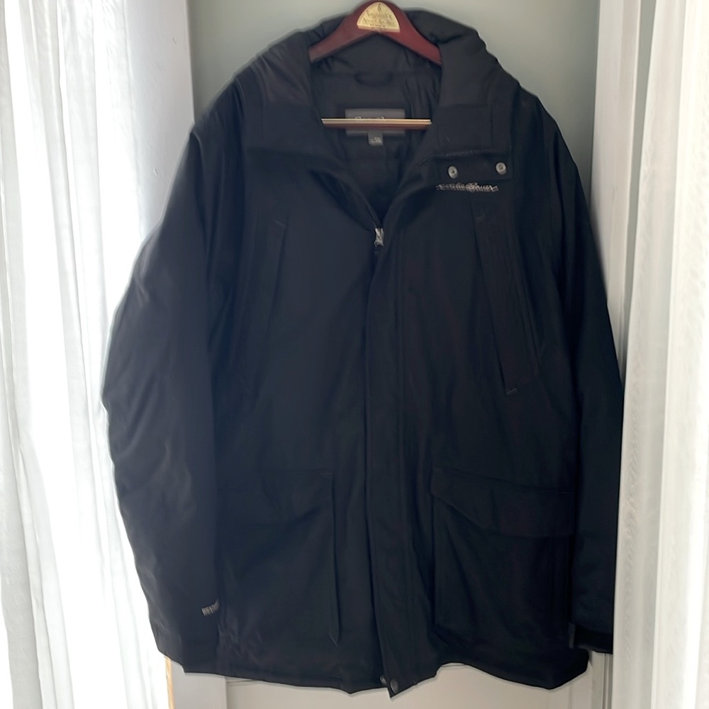 Eddie Bauer Big and Tall men’s goose down hip length parka